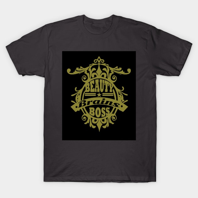 Beauty brains T-Shirt by Risset